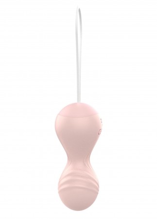 Kulki-Vibrating Silicone Kegel Balls USB 10 Function / Remote control -Flesh