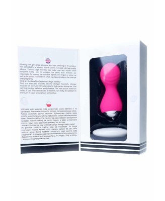 Kulki-Vibrating Silicone Kegel Balls USB 10 Function / Remote control -Pink