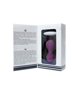 Kulki-Vibrating Silicone Kegel Balls USB 10 Function / Remote control -Purple