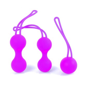 Kulki-Silicone Kegal Balls Set - Purple