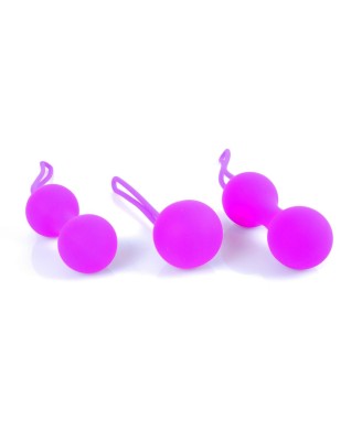 Kulki-Silicone Kegal Balls Set - Purple