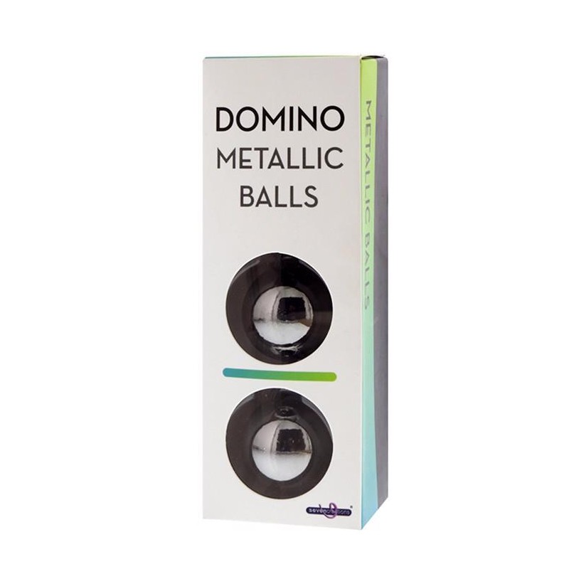 DOMINO METALLIC BALLS -CHROME BLACK