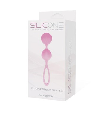 Kulki gejszy - PALLINE BLACKBERRIES PUSSY SILICONE PINK