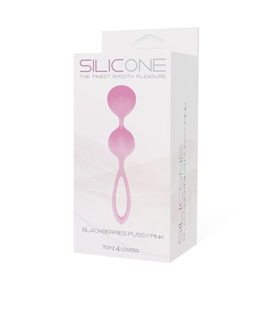 Kulki gejszy - PALLINE BLACKBERRIES PUSSY SILICONE PINK