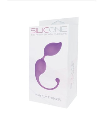 Kulki-PALLINE TRIGGER SILICONE PURPLY