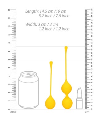Silicone Kegel Balls Training Set - Carambola