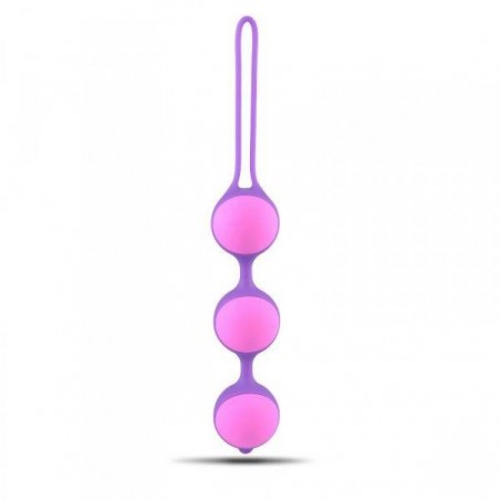 Kulki-Palline Vaginali Bi-Balls Triple Purple