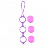 Kulki-Palline Vaginali Bi-Balls Triple Purple