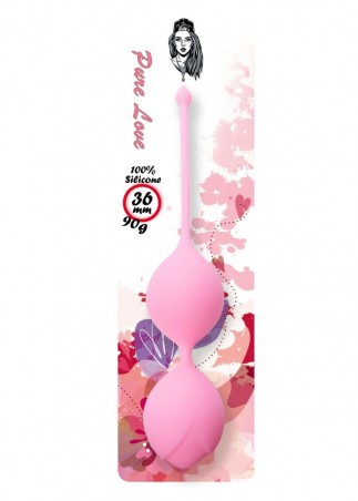 Silicone Kegel Balls 36mm 90g Pink - B - Series