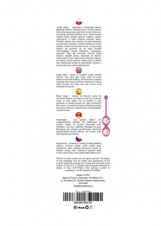 Silicone Kegel Balls 36mm 90g Pink - B - Series