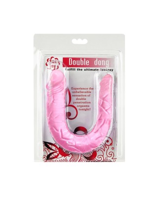BAILE- DOUBLE DONG PINK - Podwójne dildo