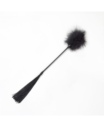 BLACK FEATHER TICKLER & WHIP