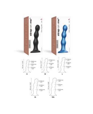 DILDO PLUG BALLS NOIR - XXL