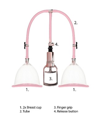 Breast Pump Set Medium - Rose Gold