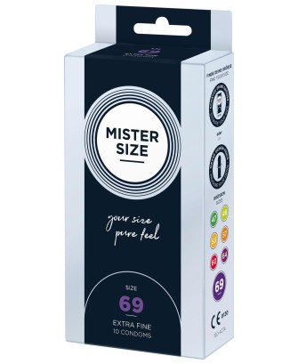 MISTER SIZE 69mm Condoms 10pcs Natural