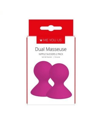 Pompka- Me You Us Dual Masseuse Silicone Nipple Suckers 2 Pack Purple
