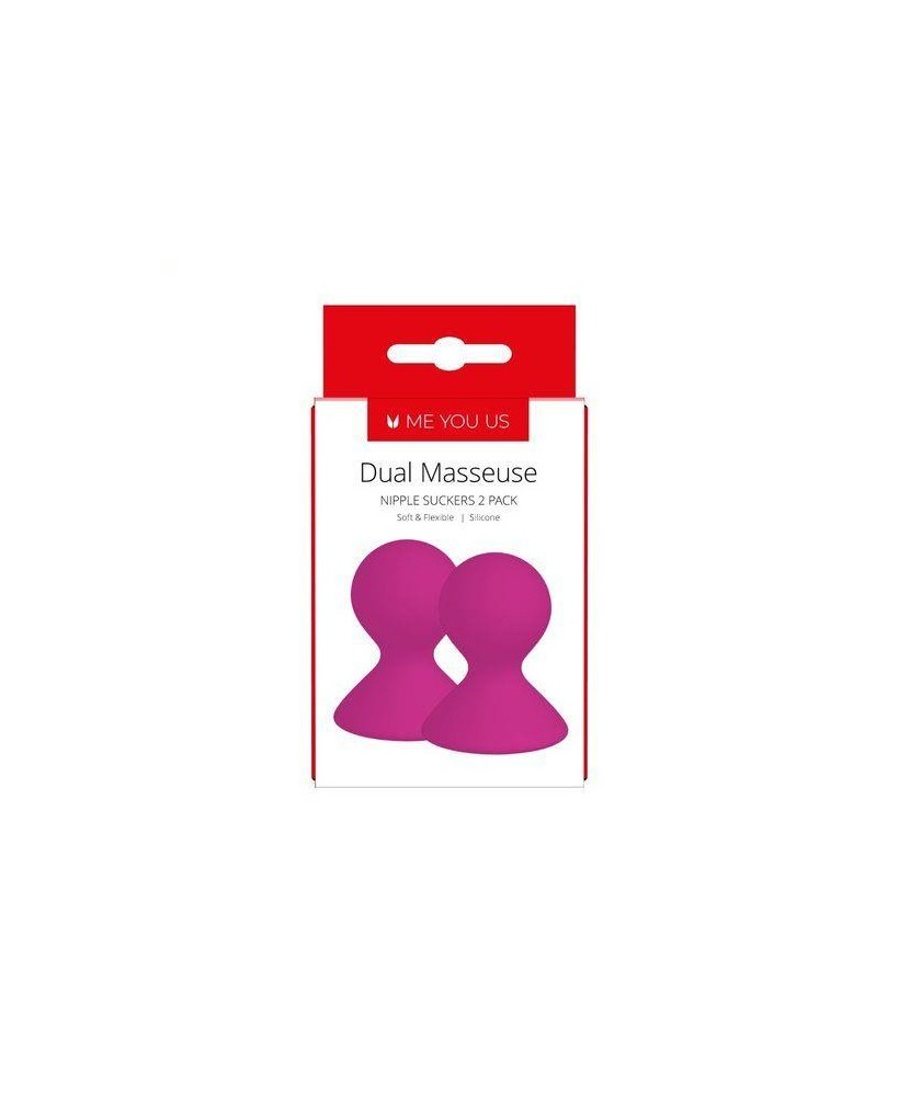 Pompka- Me You Us Dual Masseuse Silicone Nipple Suckers 2 Pack Purple