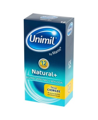UNIMIL BOX 12 NATURAL+ - Prezerwatywy Klasyczne - 12 szt