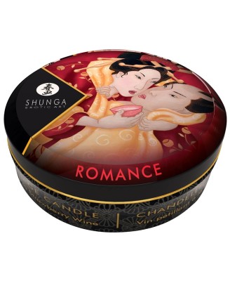 Shunga - Mini Świeca do Masażu Romance - Truskawka/Szampan