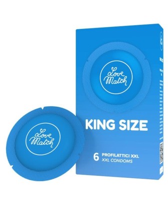 Prezerwatywy-Love Match King Szie XXL - 6 pcs pack
