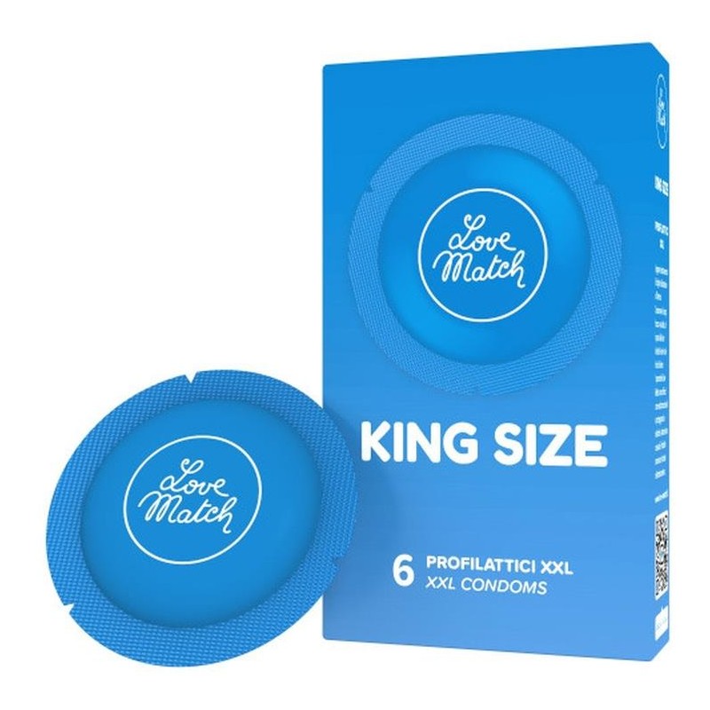Prezerwatywy-Love Match King Szie XXL - 6 pcs pack