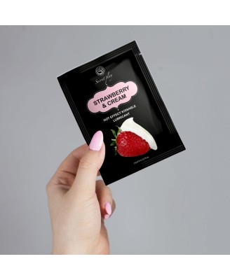 STRAWBERRY & CREAM HOT EFFECT LUBE 10 ML