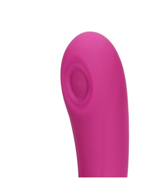 Gen - Rechargeable Triple Action G-Spot Vibrator with Pulse Wave  and Vibrating Bristles - Pink