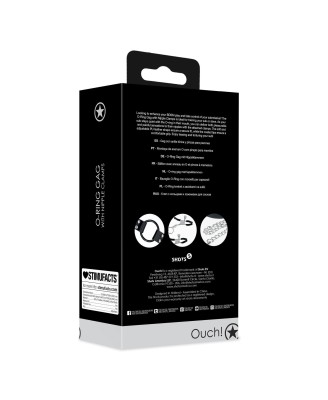 O-Ring Gag with Nipple Clamps