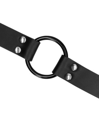 O-Ring Gag with Nipple Clamps