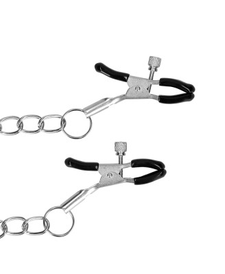 O-Ring Gag with Nipple Clamps