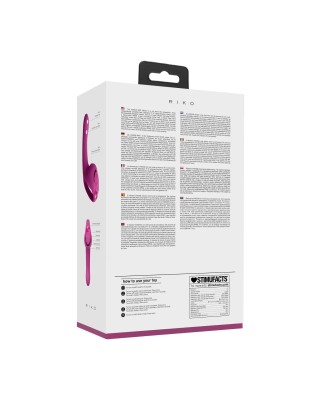 Riko - Rechargeable Triple Action Thumper with Advanced Finger Motion & Pulse Wave Stimulator - Pink