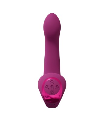 Riko - Rechargeable Triple Action Thumper with Advanced Finger Motion & Pulse Wave Stimulator - Pink