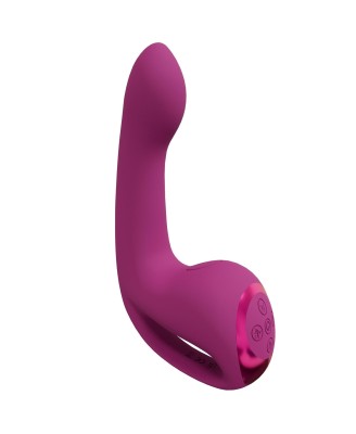 Riko - Rechargeable Triple Action Thumper with Advanced Finger Motion & Pulse Wave Stimulator - Pink