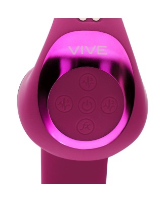 Riko - Rechargeable Triple Action Thumper with Advanced Finger Motion & Pulse Wave Stimulator - Pink