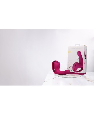 Riko - Rechargeable Triple Action Thumper with Advanced Finger Motion & Pulse Wave Stimulator - Pink