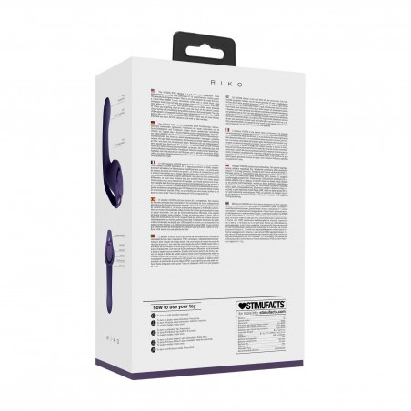 Riko - Rechargeable Triple Action Vibrator with Advanced Finger Motion & Pulse Wave Stimulator – Purple