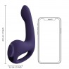 Riko - Rechargeable Triple Action Vibrator with Advanced Finger Motion & Pulse Wave Stimulator – Purple