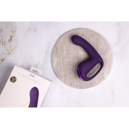 Riko - Rechargeable Triple Action Vibrator with Advanced Finger Motion & Pulse Wave Stimulator – Purple