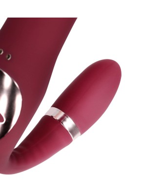 Bendable Vibrating Strapless Strap-on