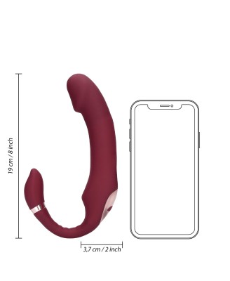 Bendable Vibrating Strapless Strap-on