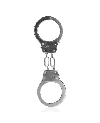 Metal Hand Cuffs - Silver