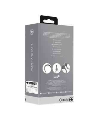 Metal Hand Cuffs - Silver