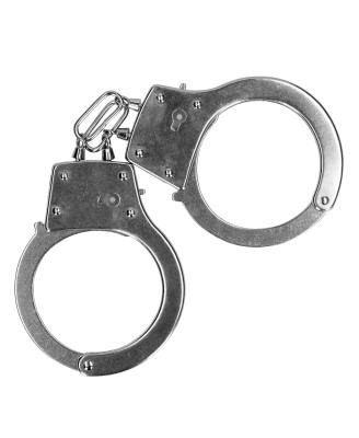 Metal Hand Cuffs - Silver