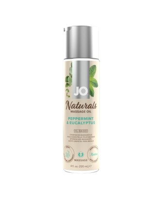 System JO - Naturals Massage Oil Peppermint & Eucalyptus 120 ml