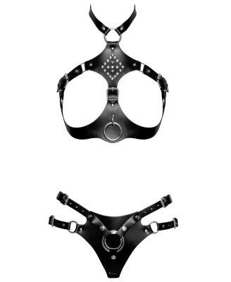 Skórzany Komplet - Leather Harness Set S/M