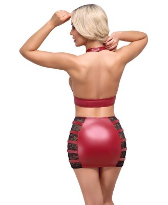 Top & Skirt red S