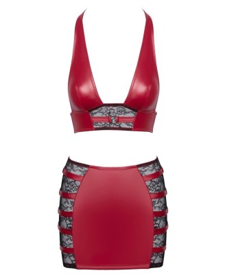 Top & Skirt red S