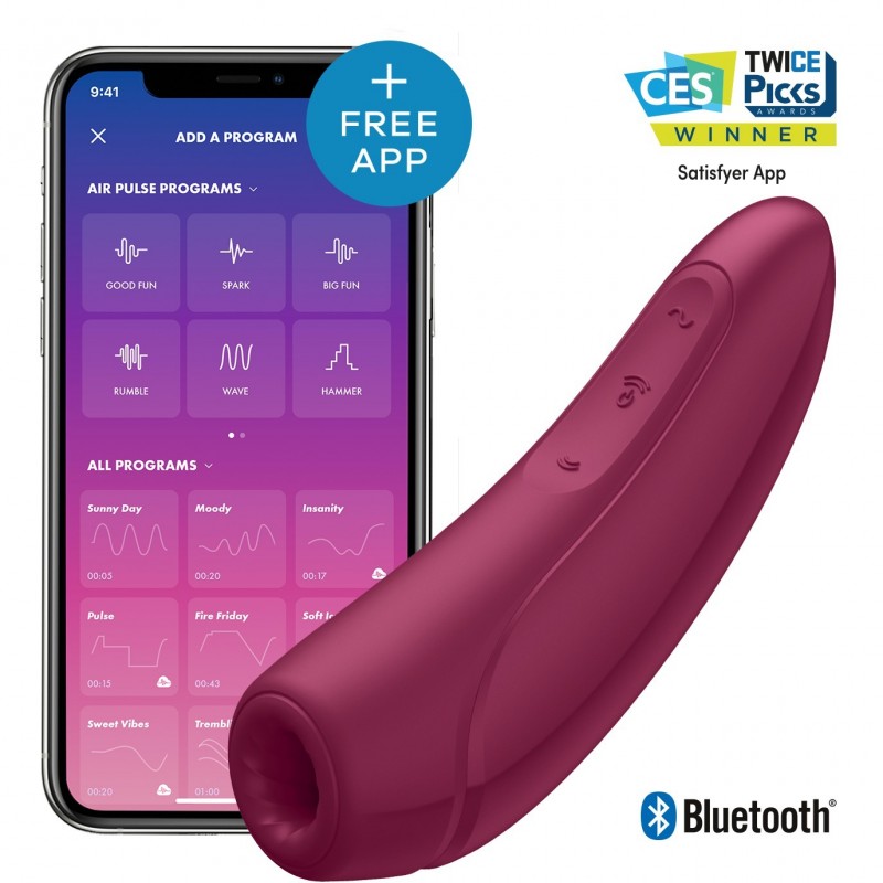 Satisfayer Curvy 1+ Rose Red incl. Bluetooth and App