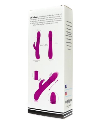 Wibrator Królik Ella - 7 różnych trybów wibracji - Funkcja podgrzewania - Róż