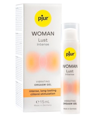 pjur WOMAN Lust Intense, 15 ml - Vibrating Orgasm Gel - Żel do Stymulacji Łechtaczki